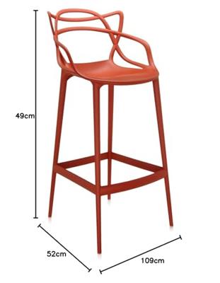 Kartell Masters barkruk H75 Roestoranje