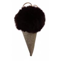 Kamparo sleutelhanger goud ijsje zwart 14 cm - thumbnail