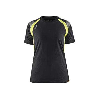 Blåkläder Dames T-Shirt Visible 34021030 | Zwart/High-Vis Geel | Maat XS - 7330509707463 Blåkläder Dames T-Shirt Visible 34021030 | Zwart/High-Vis Geel | Maat XS - 7330509707463