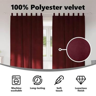 VidaXL Verduisterende gordijnen 2 pcs wijnrood 140 x 260 cm fluweel