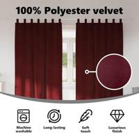 VidaXL Verduisterende gordijnen 2 pcs wijnrood 140 x 260 cm fluweel - thumbnail