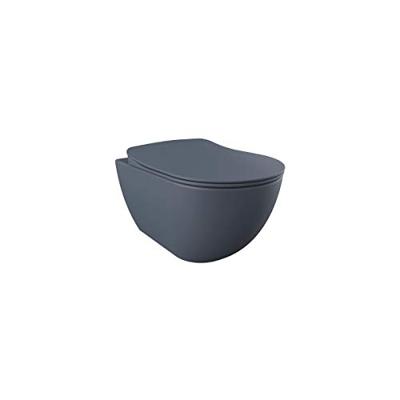Wandcloset Creavit Freedom Met RVS Sproeier Mat Basalt Creavit