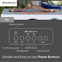 Audio Pro T3+ Bluetooth speaker Grijs - thumbnail