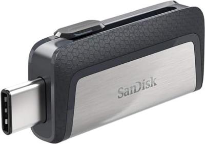 SanDisk Ultra Dual Drive 256 GB USB flash drive USB Type-A / USB Type-C 3.2 Gen 1 (3.1 Gen 1) Grijs, Zilver