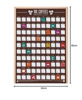 Gift Republic Scratch Poster - 100 Koffie - thumbnail
