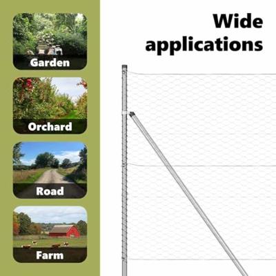 VidaXL Afrasteringspaal zilver 25 x 1,4 m (36 mm gaas) staal