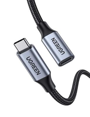 UGREEN 30205 USB-kabel USB 3.2 Gen1 USB-C stekker, USB-C bus 1 m Zwart