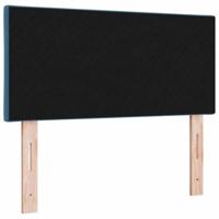 LED Hoofdbord met LED -striplichten Donkerblauw 90 cm Fluweel - thumbnail
