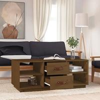 Salontafel 100x50x41 cm massief grenenhout honingbruin - thumbnail