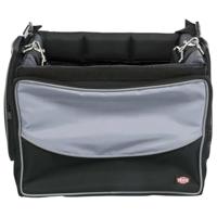 Trixie fietsmand voor aan stuur nylon zwart / grijs 41x26x26 cm - thumbnail
