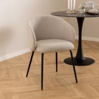 Bendt Eetkamerstoel 'Cristi' Stof, kleur Beige - thumbnail