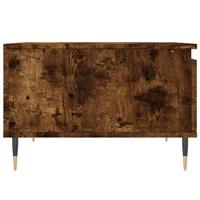 Salontafel 55x55x36,5 cm bewerkt hout gerookt eikenkleurig - thumbnail