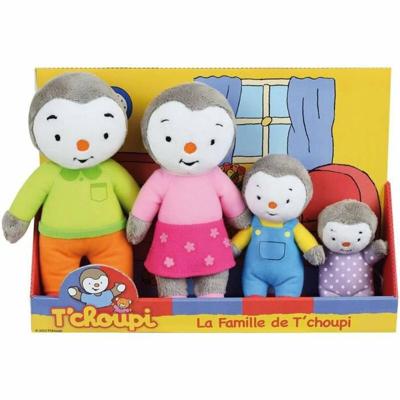 Family Box 4 Plush - T'Choupi - Jemini - +/- 19 cm
