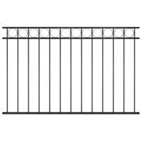 VidaXL Schuttingpaneel 1,7x1 m staal zwart - thumbnail