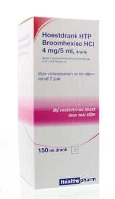Healthypharm Hoestdrank Broomhexine HCI 4mg/5ml Healthypharm Hoestdrank Broomhexine HCI 4mg/5ml