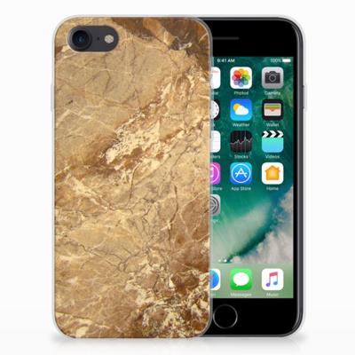 iPhone SE 2022 | SE 2020 | 8 | 7 | TPU | Siliconen hoesje | Marmer Creme iPhone SE 2022 | SE 2020 | 8 | 7 | TPU | Siliconen hoesje | Marmer Creme