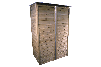 Lutrabox Hoge tuinkast 125x82x180 cm- - Hout- Lutrabox - thumbnail
