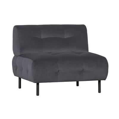 WOOOD Fauteuil 'Lloyd' Velvet, kleur Cloud