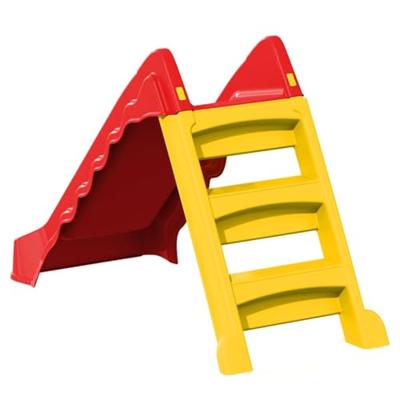 Glijbaan voor kinderen inklapbaar rood en geel - thumbnail