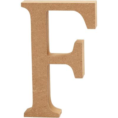 Creotime houten letter F 8 cm Creotime houten letter F 8 cm