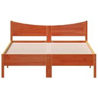 Bedframe massief grenenhout wasbruin 140x200 cm - thumbnail