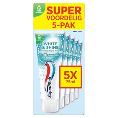 Aquafresh White & Shine Tandpasta 5-Pack
