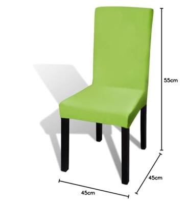 VidaXL Stoelhoezen 4 st stretch recht groen VidaXL Stoelhoezen 4 st stretch recht groen