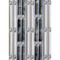 Vliegengordijn Hulzen Wit-Grijsgevlamd - 90cm x 210cm - thumbnail