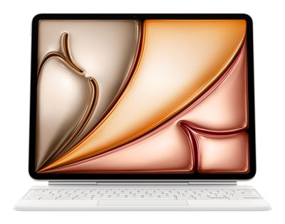 Apple Magic Keyboard-hoes voor de 13-inch iPad Air (M3), comfortabel typen, ingebouwde trackpad, Deens - Wit ​​​​​​​