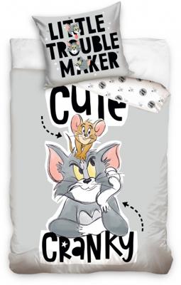 Tom & Jerry Dekbedovertrek Cranky - 140 x 200 cm + 70 x 90 cm - Katoen