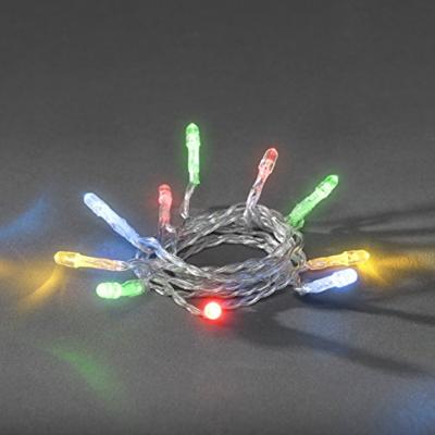 Konstsmide 1469-503 Motief lichtketting Binnen werkt op batterijen Aantal lampen 30 LED Meerkleurig Verlichte lengte: 4.35 m