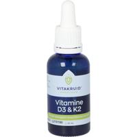 Vitakruid Vitamine D3 & K2 (MenaQ7) met druppelpipet 30 Milliliter - thumbnail