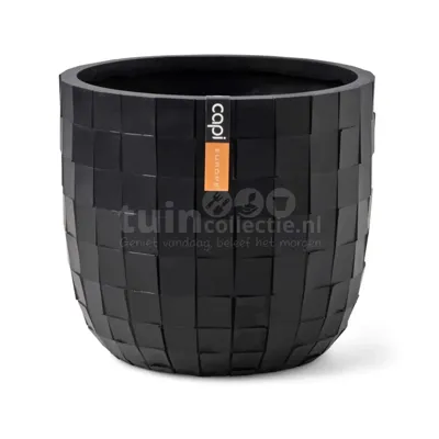 Pot bol blocks d24h21cm zwart