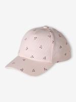 Pet voor meisjes van katoen met kersenmotieven lichtroze - thumbnail