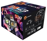 N-GEAR DB-43 â" LED Feestverlichting â" Derby & Stroboscoop â" Automatische Modus â" Compact Design: Professioneel Lichteffect - Bla - thumbnail