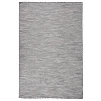 VidaXL Buitenkleed platgeweven 120x170 cm bruin en blauw - thumbnail