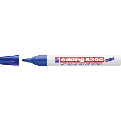 Edding 8300 industry permanent marker 4-8300003 Permanent marker Blauw Watervast: Ja