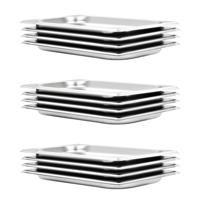 Gastronormbakken 12 st GN 1/3 20 mm roestvrij staal - thumbnail