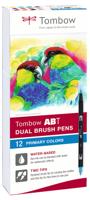 Tombow • brush pen abt dual brush pen set primary colours 12pcs - thumbnail