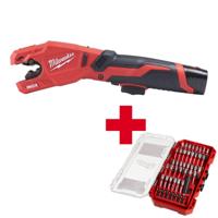 Milwaukee M12 PCSS-202C RAPTOR™ Accu Pijpsnijder RVS 12V 2.0Ah in Transportkoffer - 4933479242 - thumbnail