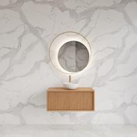 Onderkast Gliss Design Heronimus 80x45x35 cm Met Topplaat Pure - thumbnail