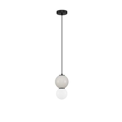 Lyora HanglampNoesis Ø 15cm licht grijs met wit - 9009198