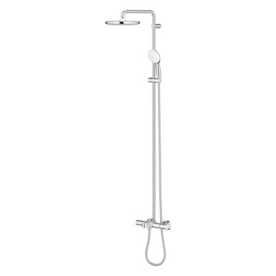 Grohe Tempesta System 250 Professional regendoucheset met 3 straalsoorten en thermostaatkraan incl. baduitloop Ø25cm chroom