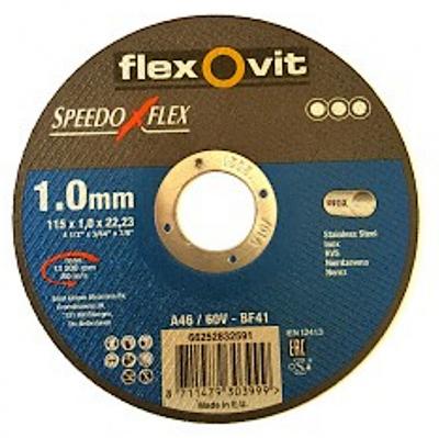 Flexovit doorslijpschijf - SP A46/60V-INOX - 115 x 1 x 22 mm - BF41