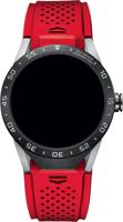 Horlogeband Smartwatch Tag Heuer SAR8A80/1 / FT6057 Rubber Rood 22mm - thumbnail
