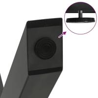 Eettafelpoten 2 st X-vormig 90x(72-73) cm staal antraciet - thumbnail