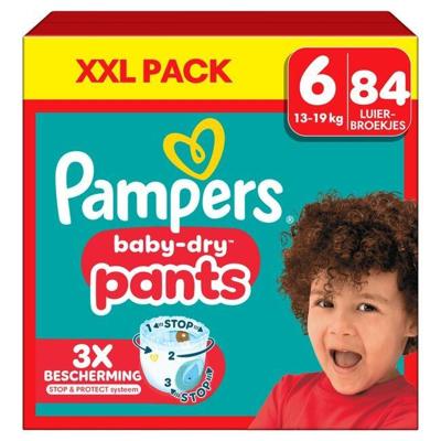 Pampers Pampers Baby Dry Pants XXL Pack Luierbroekjes Maat 6 13-19 KG 84 Stuks Pampers Pampers Baby Dry Pants XXL Pack Luierbroekjes Maat 6 13-19 KG 84 Stuks