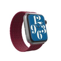 ZAGG Gear 4 gevlochten Apple uniseks horlogeband, wijnrood, 45/44/42mm -M, 42mm/44mm/45mm - thumbnail