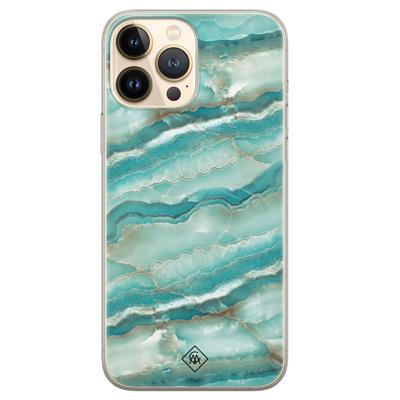 iPhone 13 Pro Max siliconen hoesje - Mamer azuurblauw