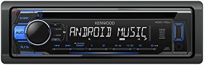 Kenwood KDC-110UB CD-receiver met USB/AUX-ingang aan de voorzijde zwart